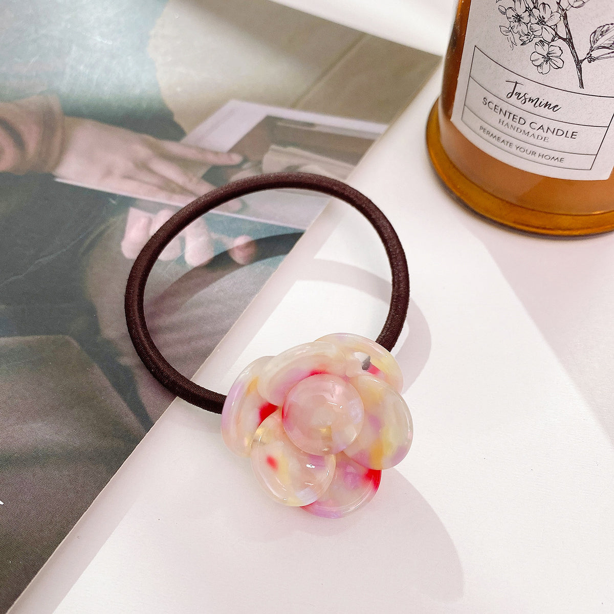 Three-dimensional Camellia hair clip