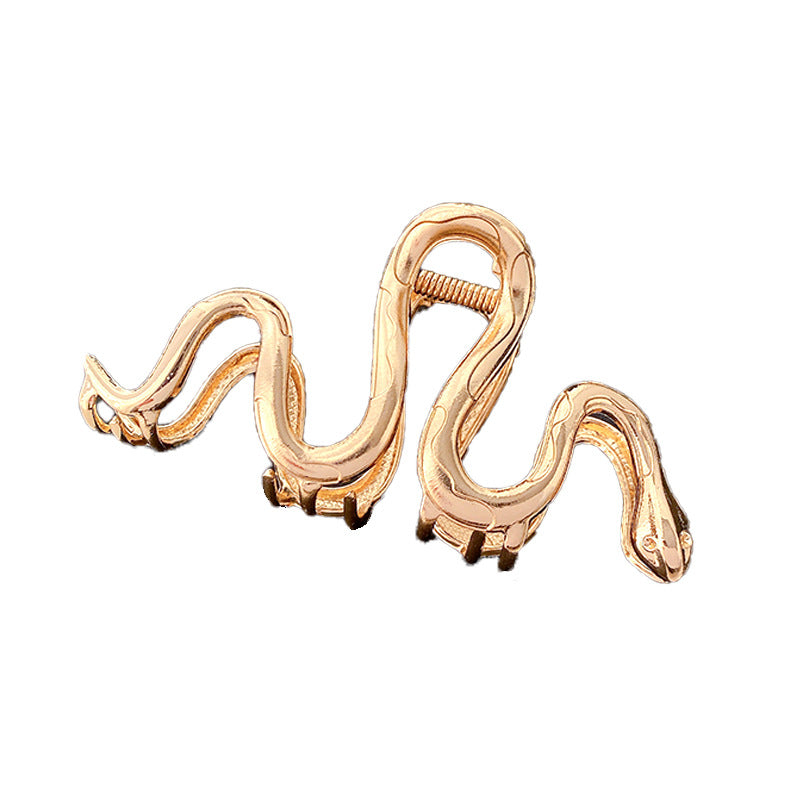 snake-shaped metal hair claw