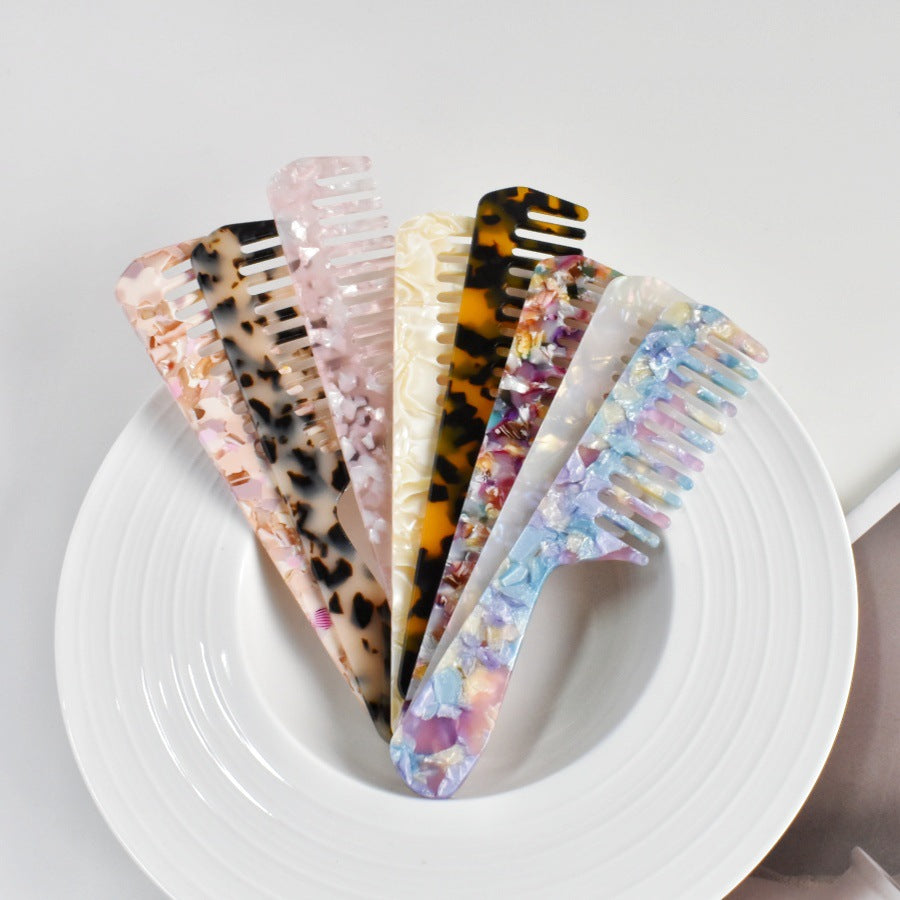 retro acetic acid portable hair comb