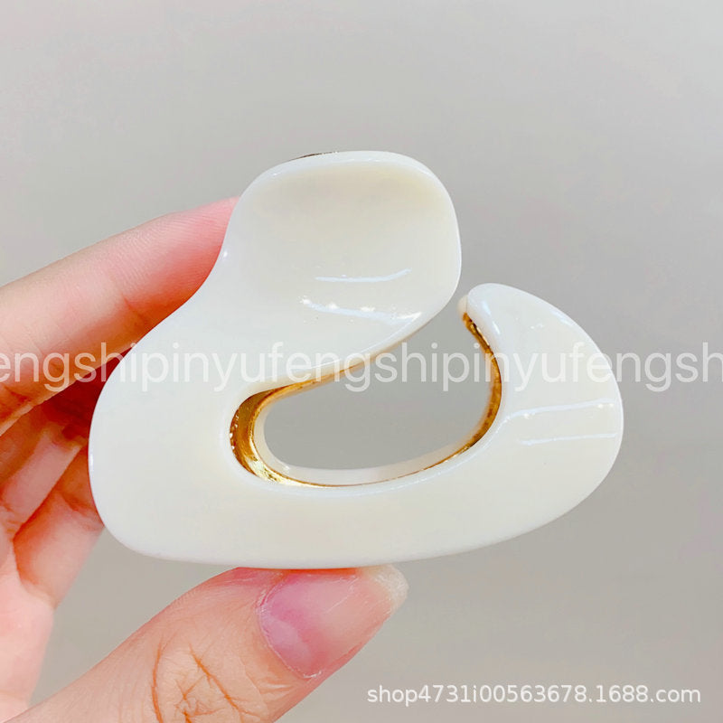 French acetic acid hairpin retro hollow tortoiseshell hair claw