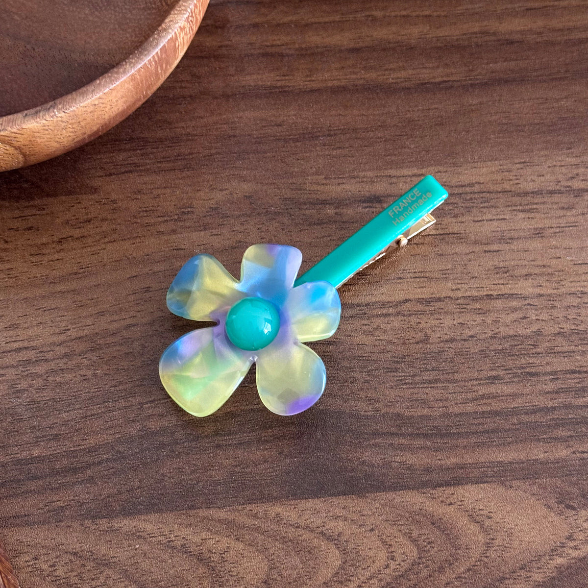 flower hairpin bangs side clip