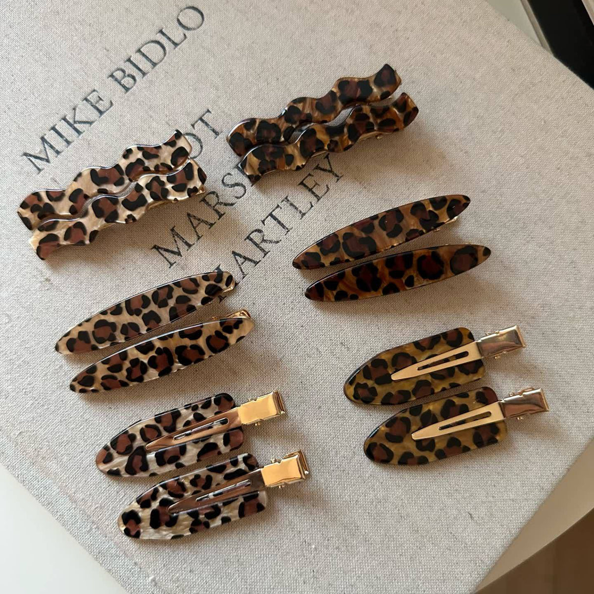 Leopard-print Hair Clip