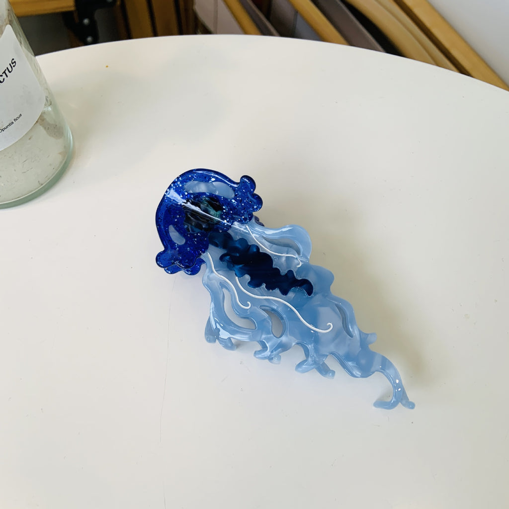 ocean jellyfish hair claw