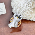mini owl hair claw