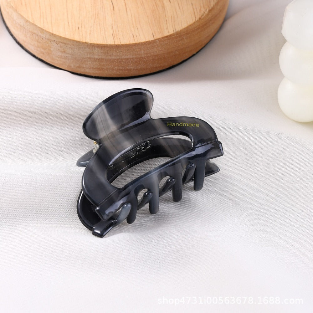 French acetic acid hairpin retro hollow tortoiseshell hair claw