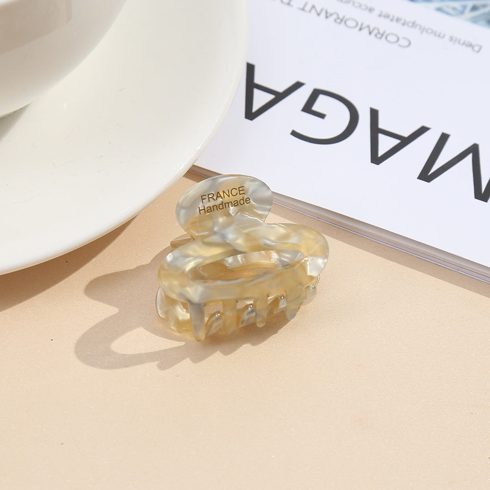French acetic acid hairpin retro hollow tortoiseshell hair claw