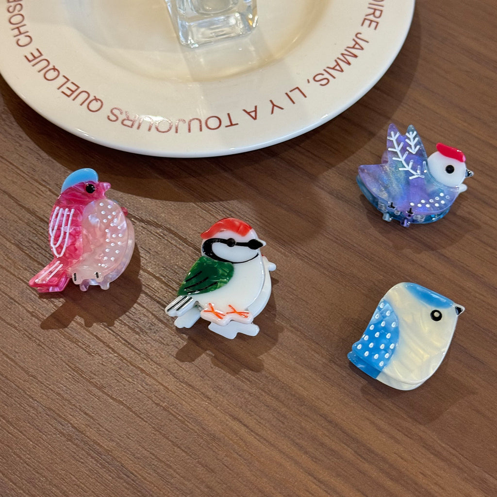 Mini bird hair claw
