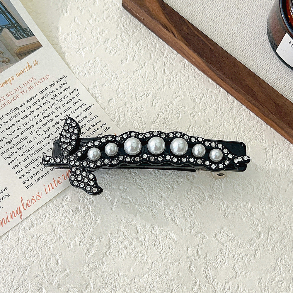 Pearl Diamond Hair Claw