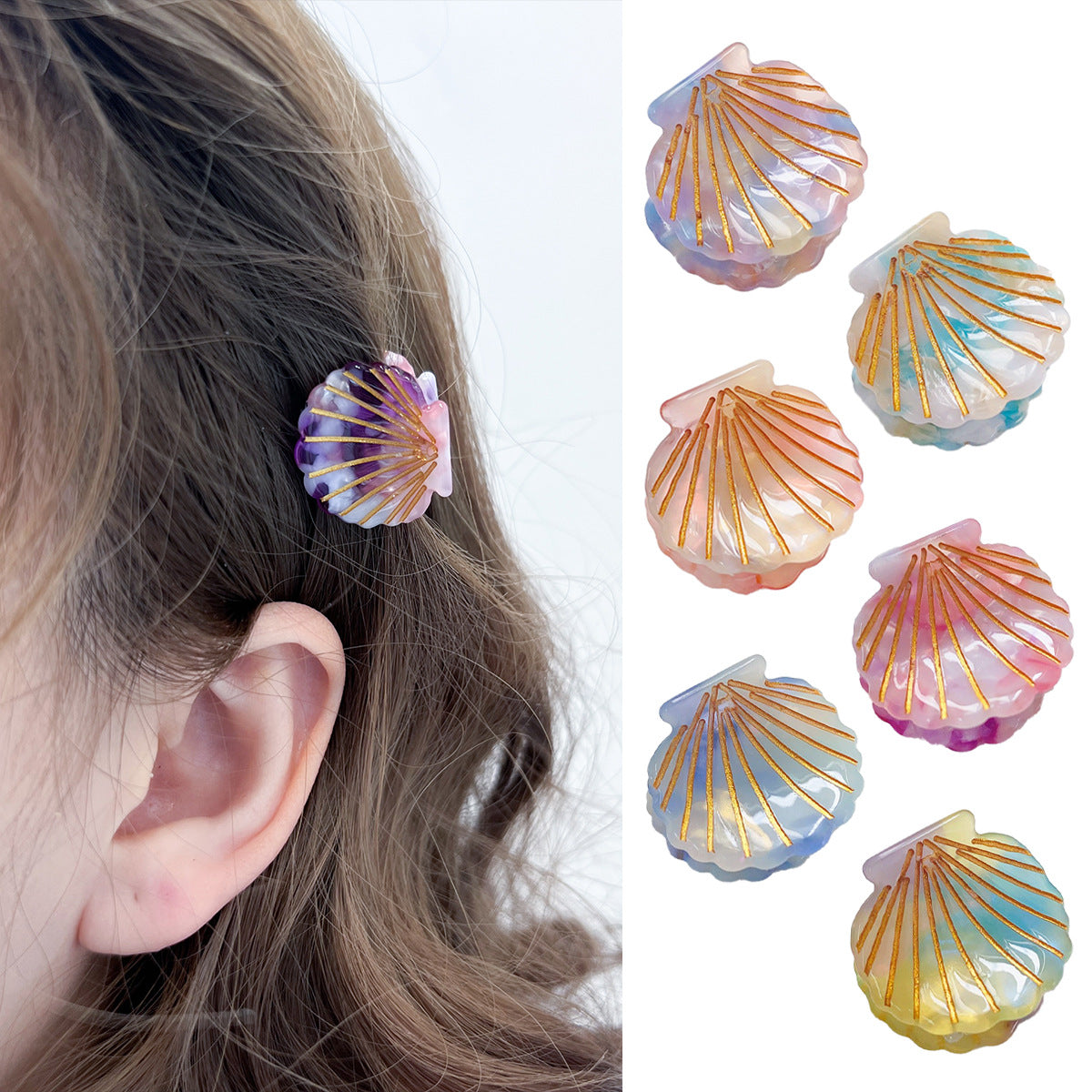 Mini Shell Hair Claw
