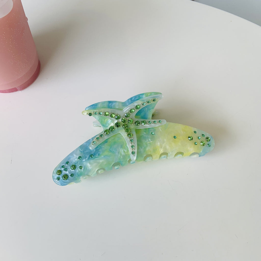 starfish diamonds hair claw