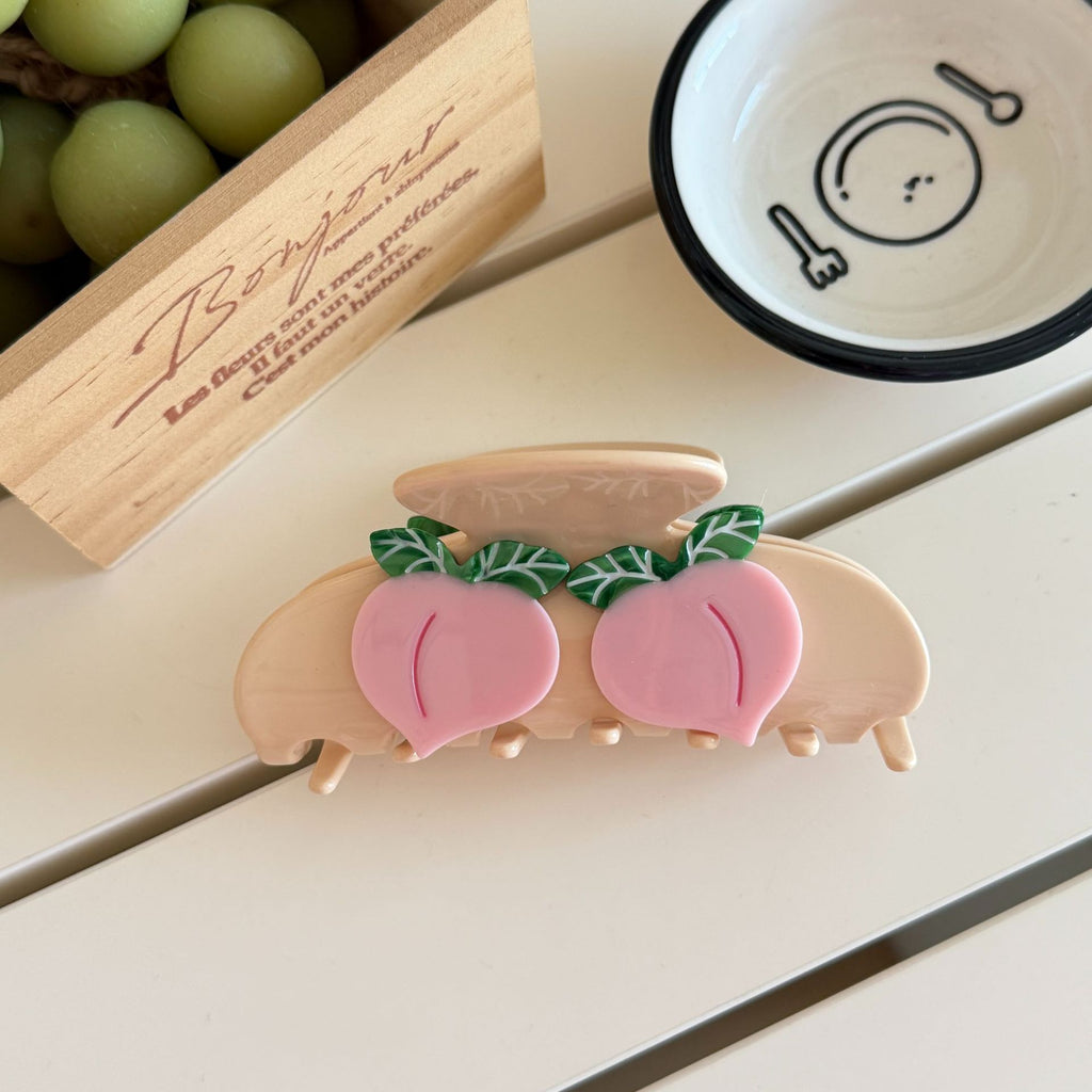 strawberry fruit hair claw