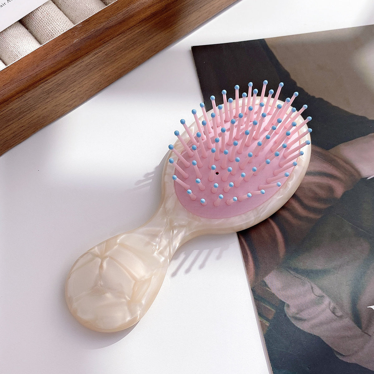 Small Floral Air Cushion Comb Hair Claw