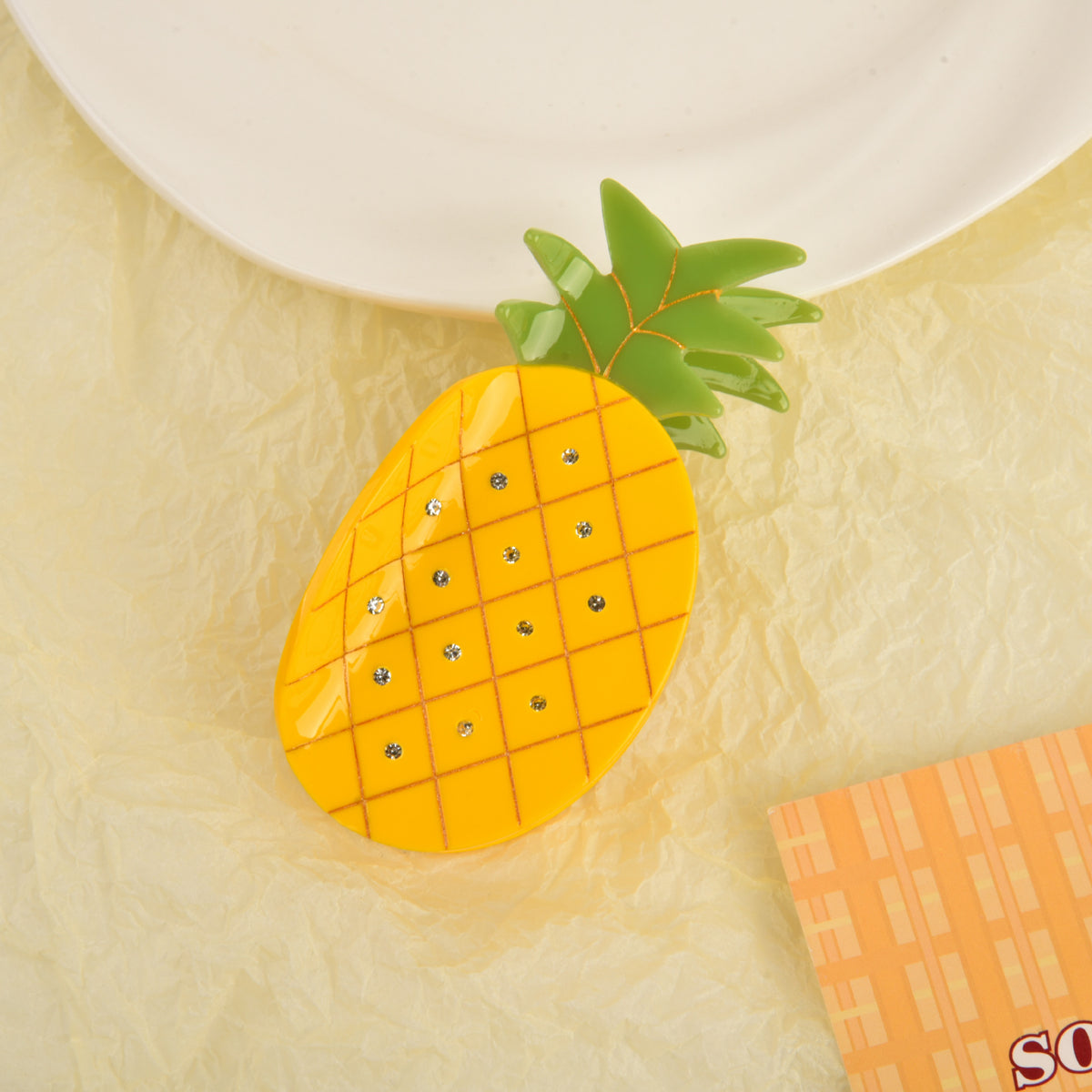 fruit strawberry hair claw