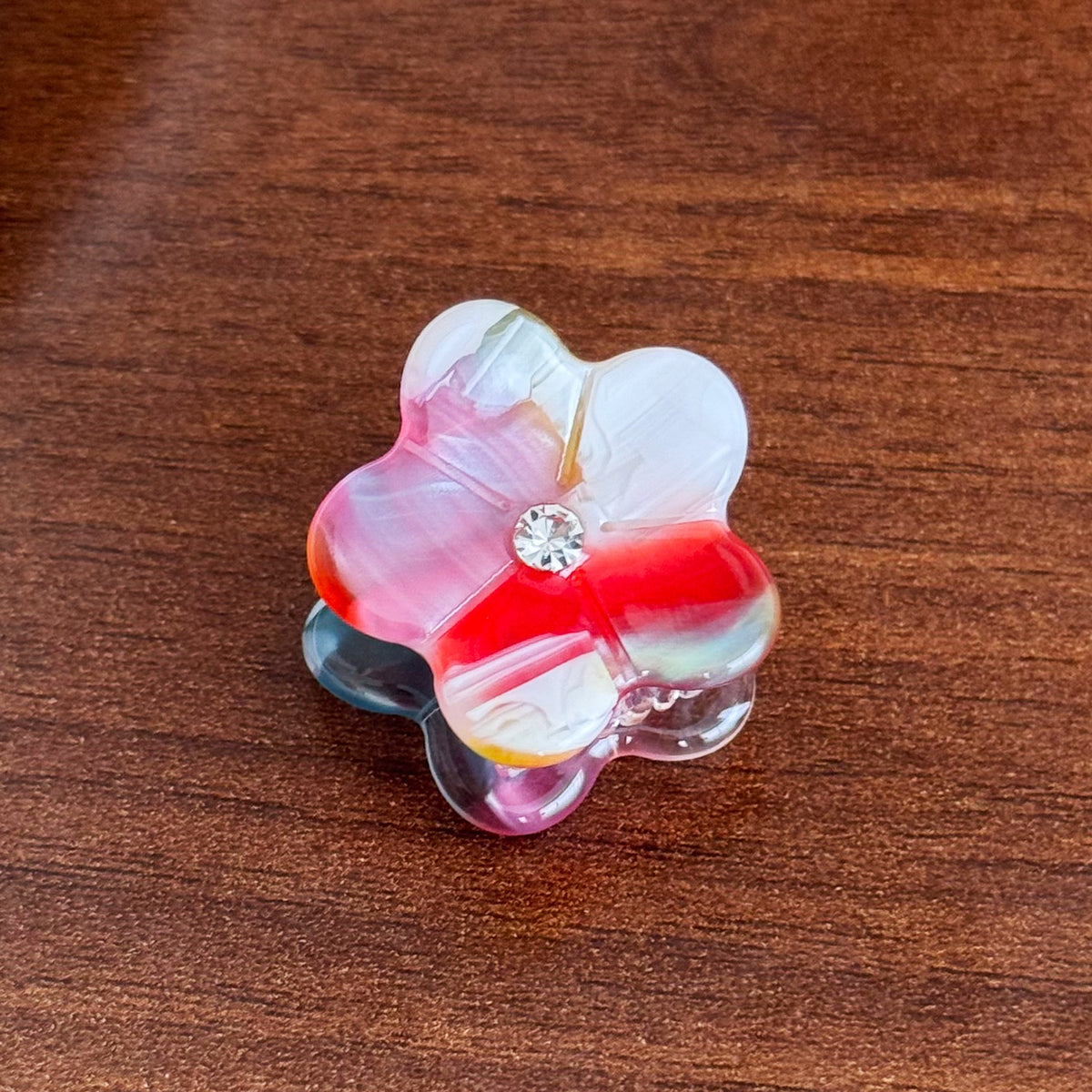 Mini Broken Diamond Flower Hair Claw