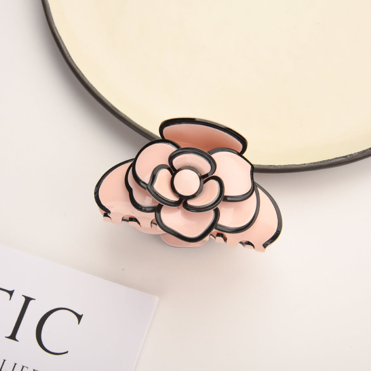 Camellia flower hair claw