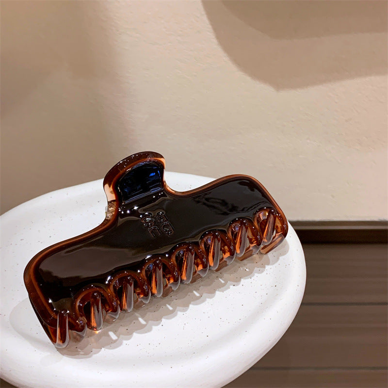 4cm Thick Jelly Chocolate Hair Claw