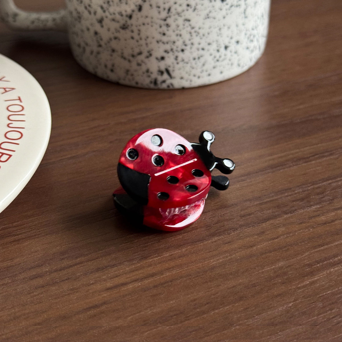 Mini Honeybee hedgehog ladybird hair claw