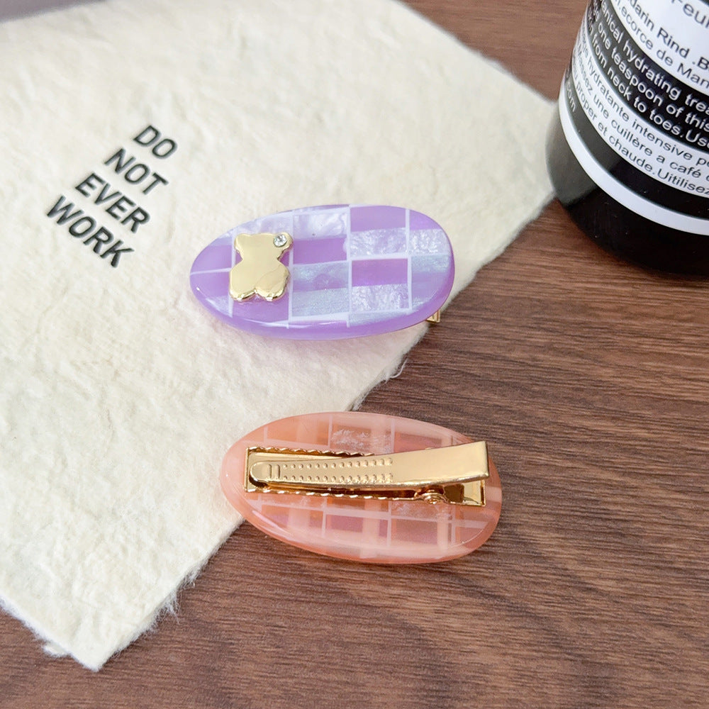 water drop golden butterfly duck bill hair clip