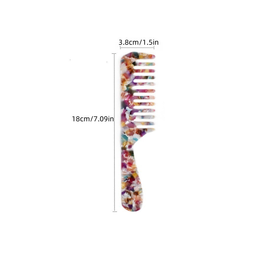 retro acetic acid portable hair comb