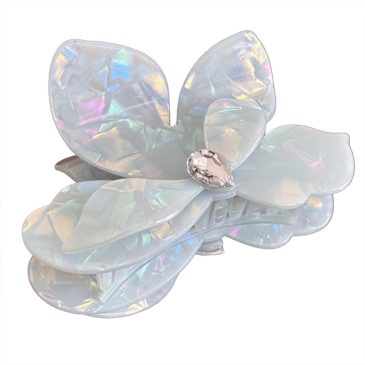 Korean premium sense grab clip imitation acetic acid hairpin shark clip children's exquisite cute butterfly premium hair accessories hairpin