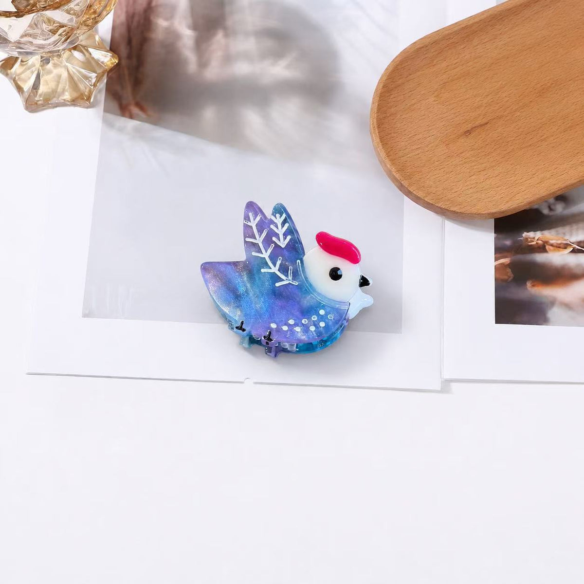 mini bird hair claw