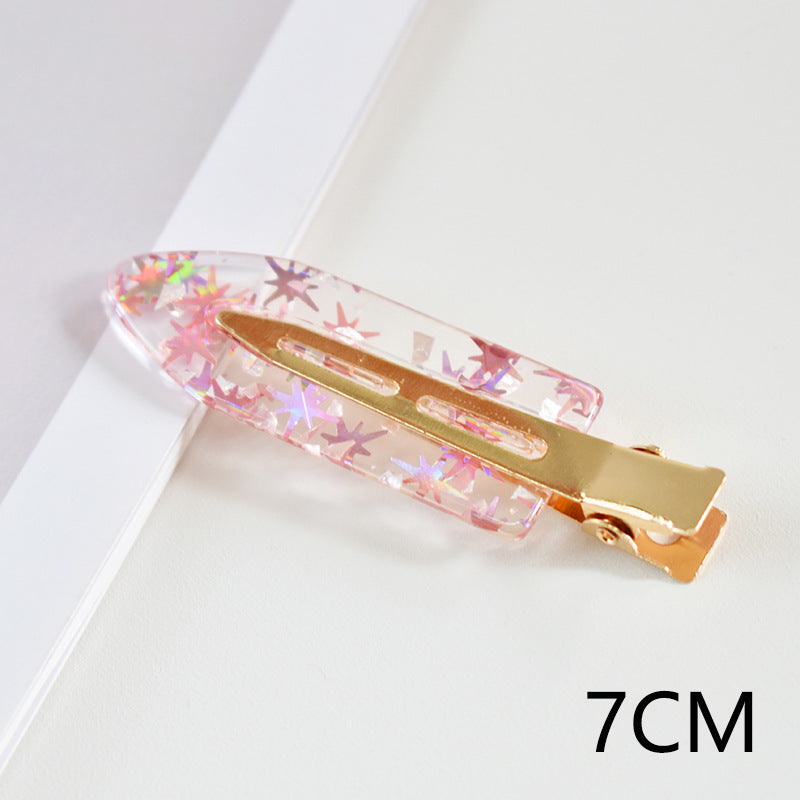 New Internet celebrity women's acetic acid plate seamless hairpin