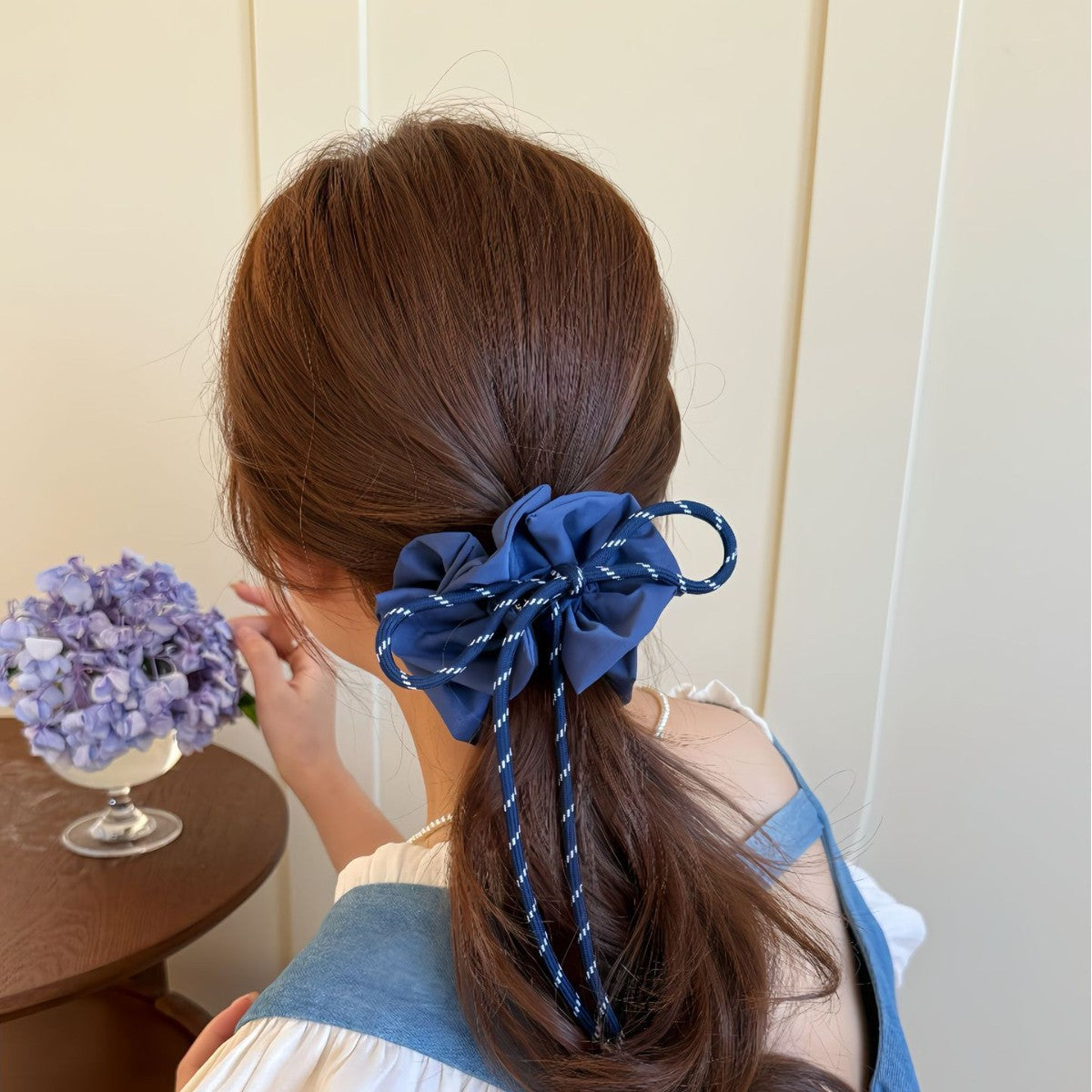 summer bows drawstring glasses hair Scrunchie