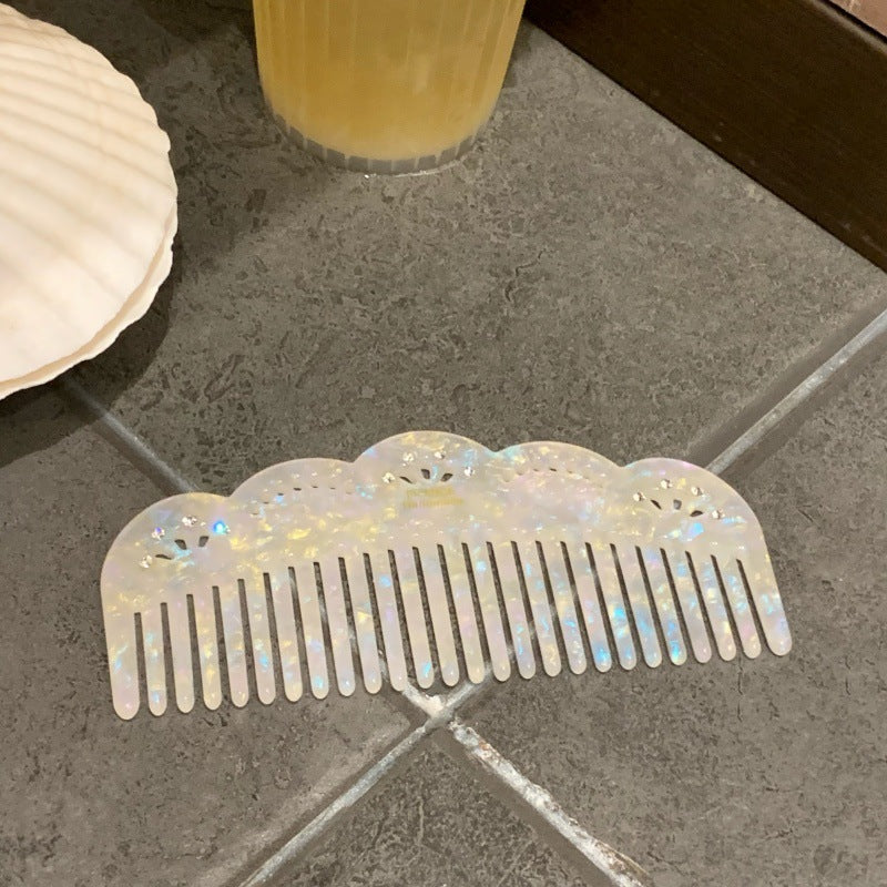Mermaid White Hair Comb
