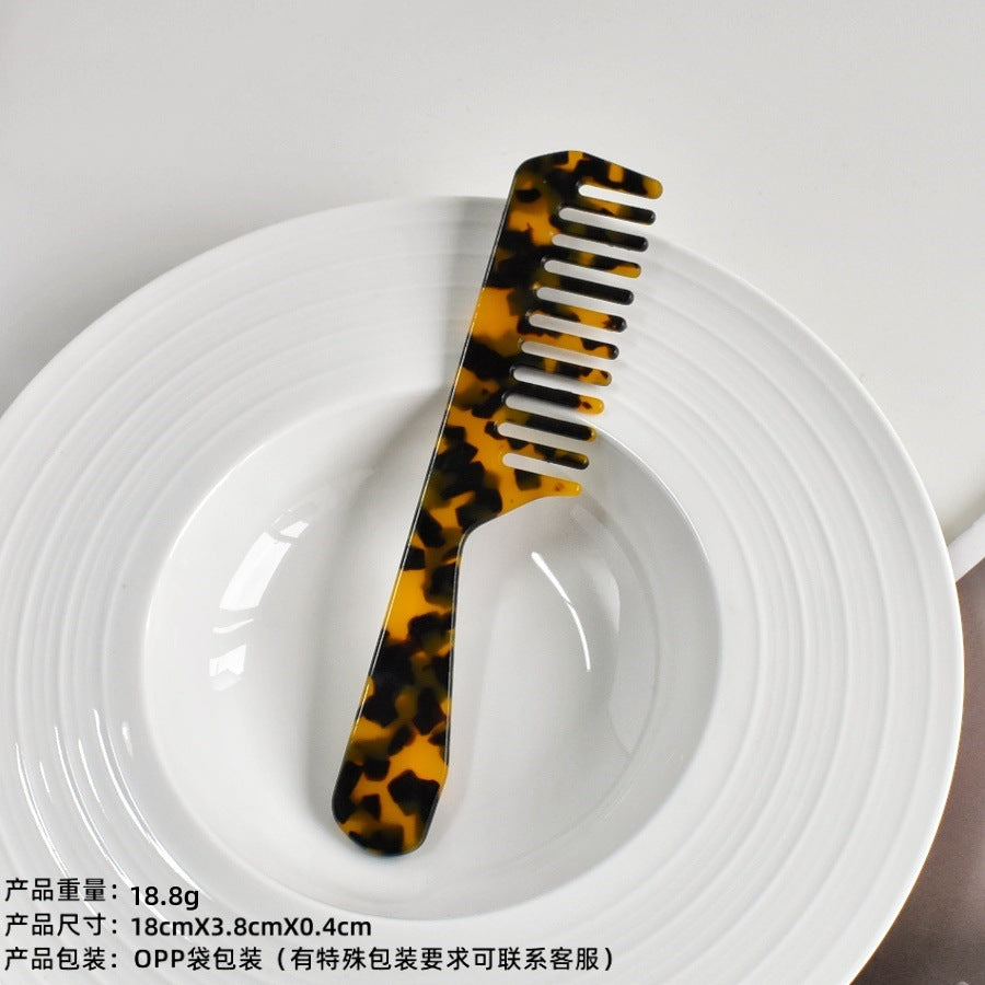 retro acetic acid portable hair comb