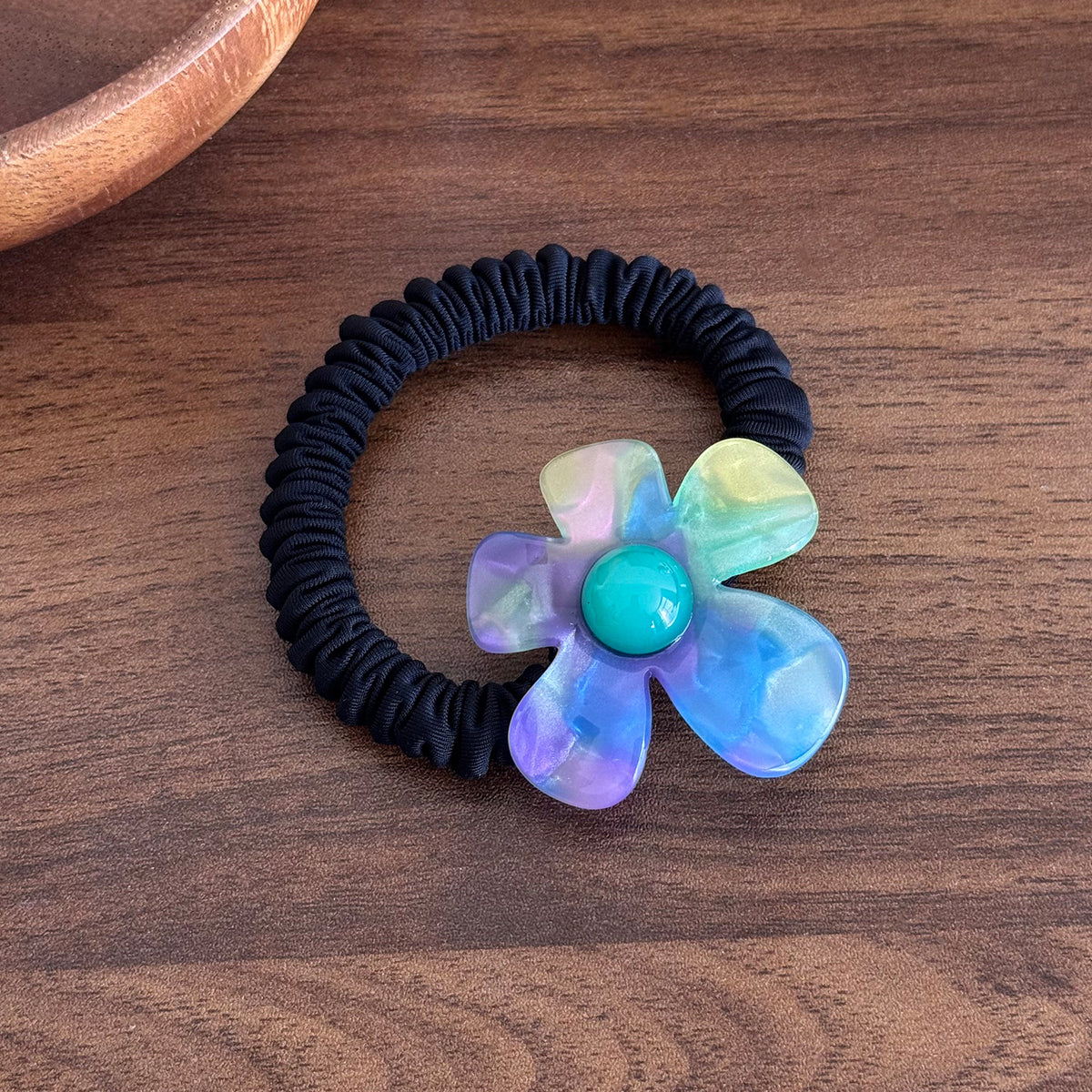 flower hairpin bangs side clip