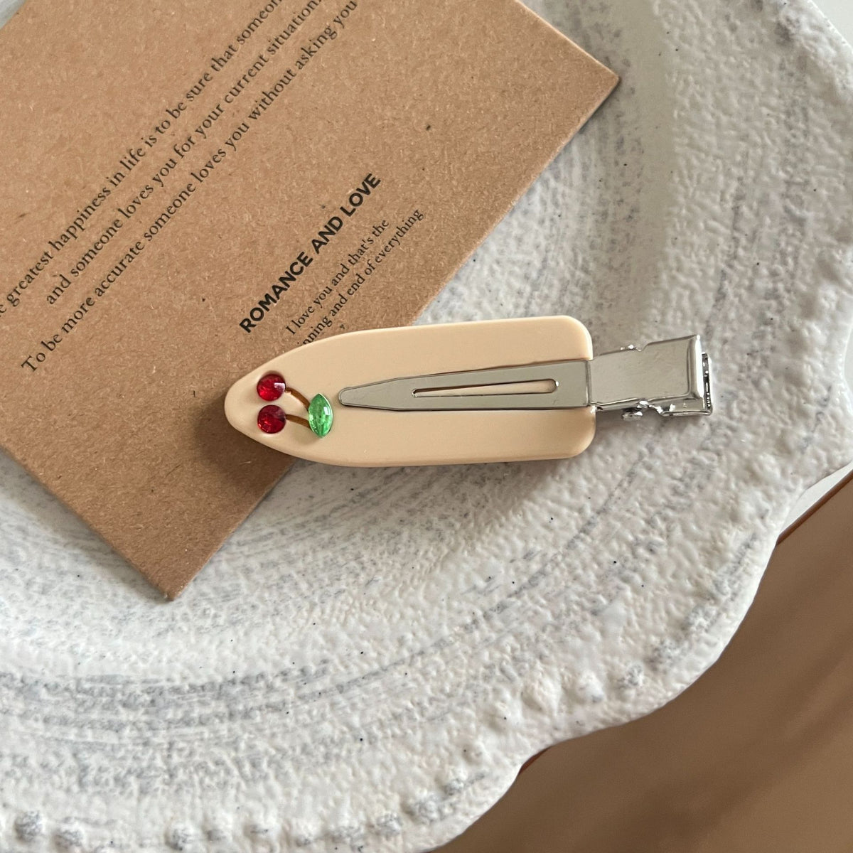 Cherry Seamless Hair Clip