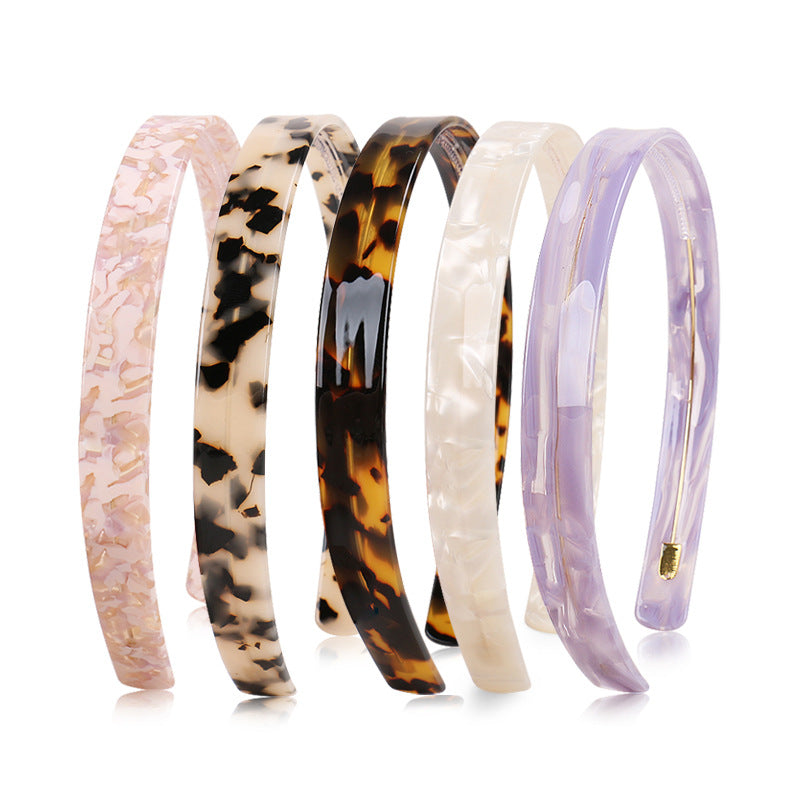 Alexander Simple 1.5cm wide acetic acid plate headband