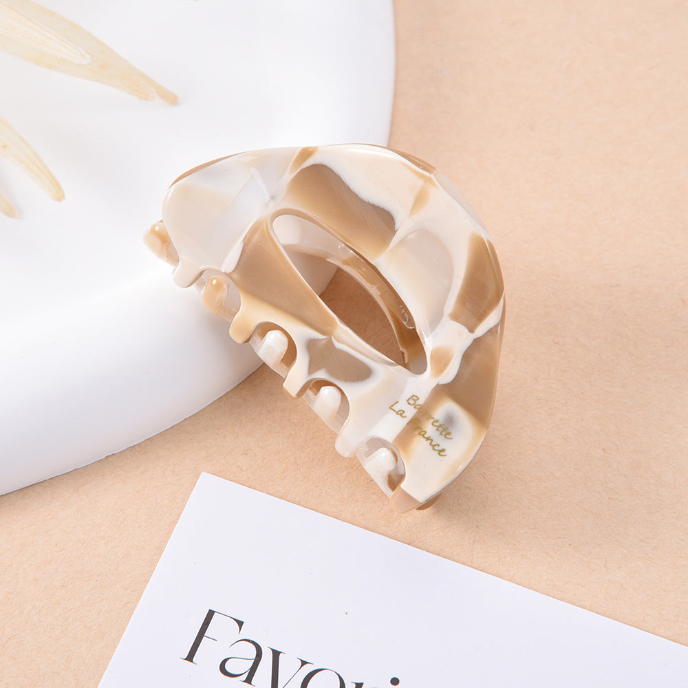French acetic acid hairpin retro hollow tortoiseshell hair claw