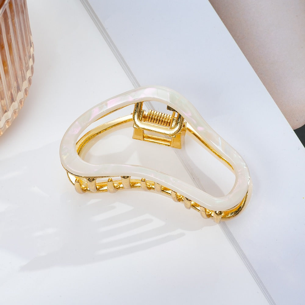 French acetic acid hairpin retro hollow tortoiseshell hair claw