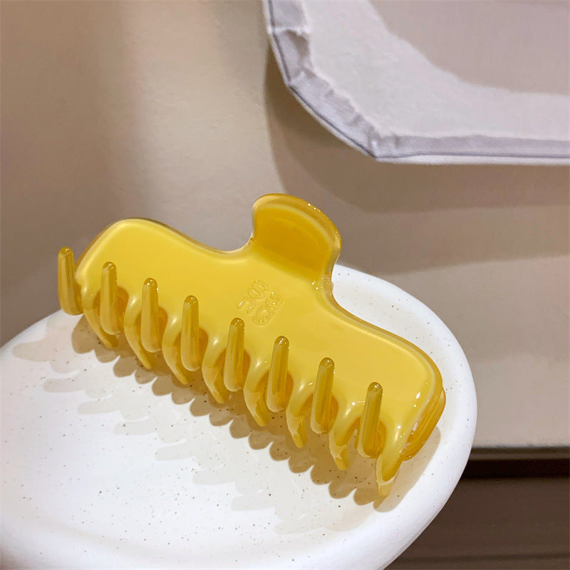 4cm Thick Jelly Chocolate Hair Claw