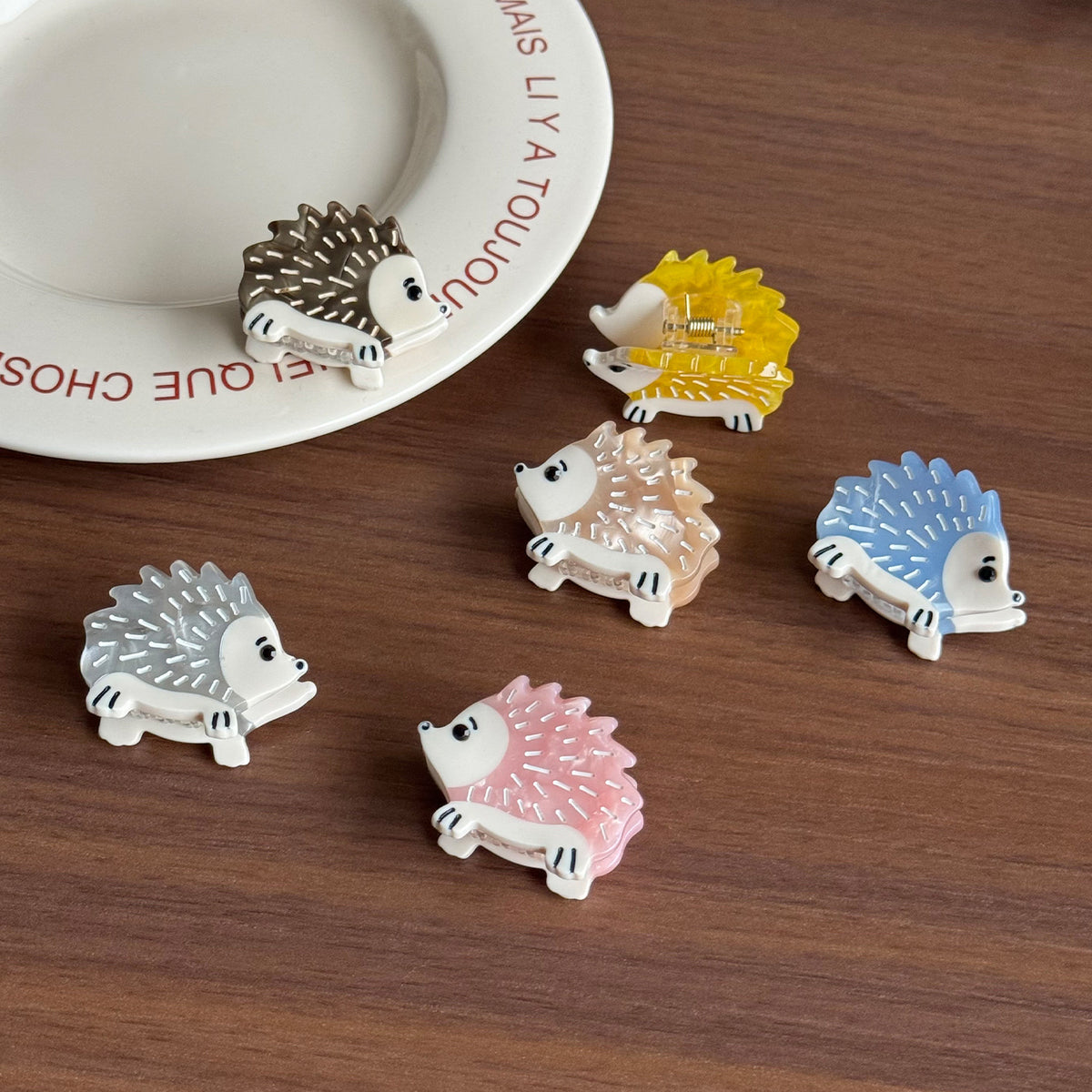 Mini Honeybee hedgehog ladybird hair claw