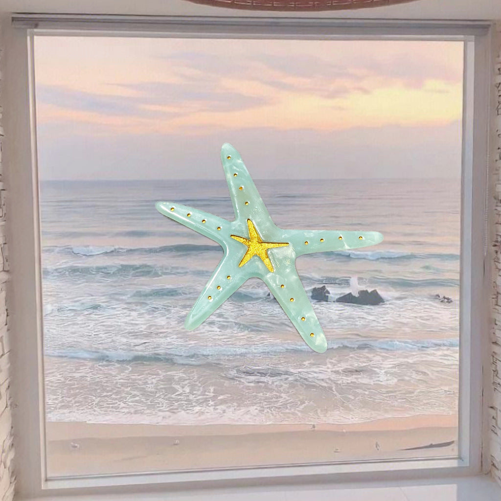 ocean series jellyfish starfish hair clip