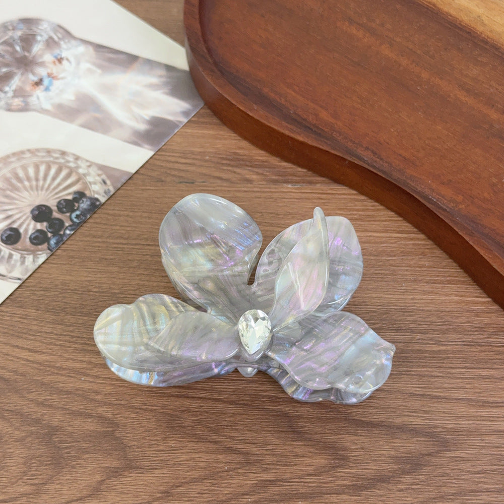 Retro Phalaenopsis acetate grab clip versatile hairpin hair claw