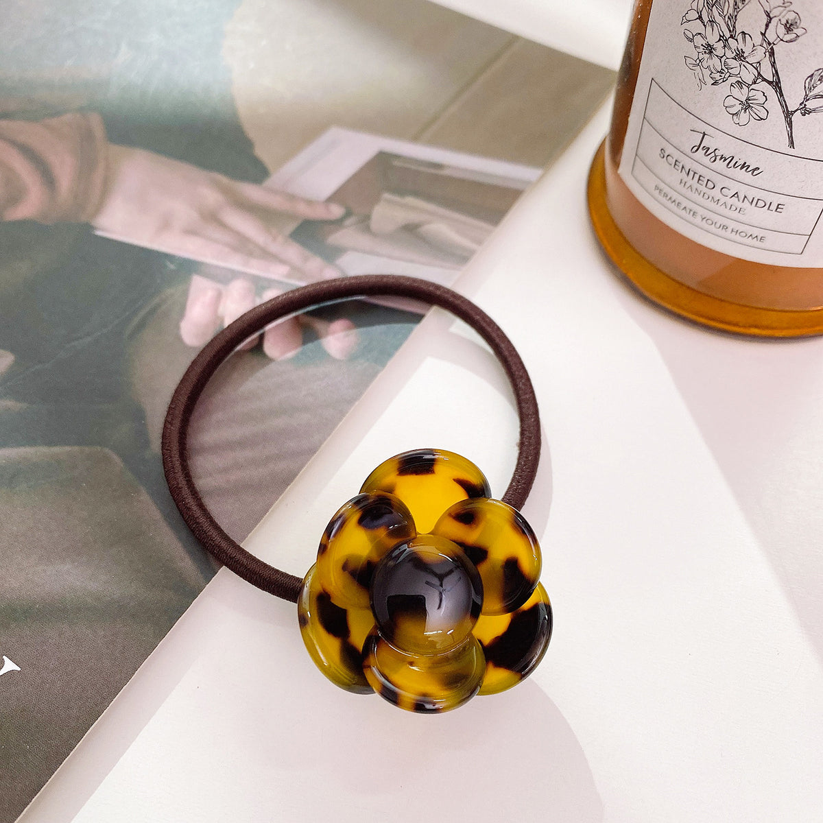 Three-dimensional Camellia hair clip