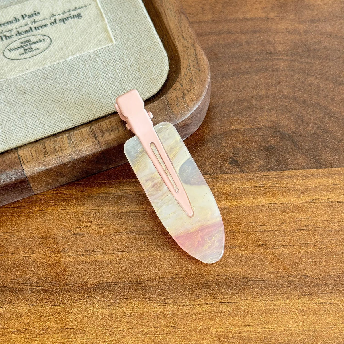 Candy color jelly one-word clip duck bill clip basic versatile seamless hairpin