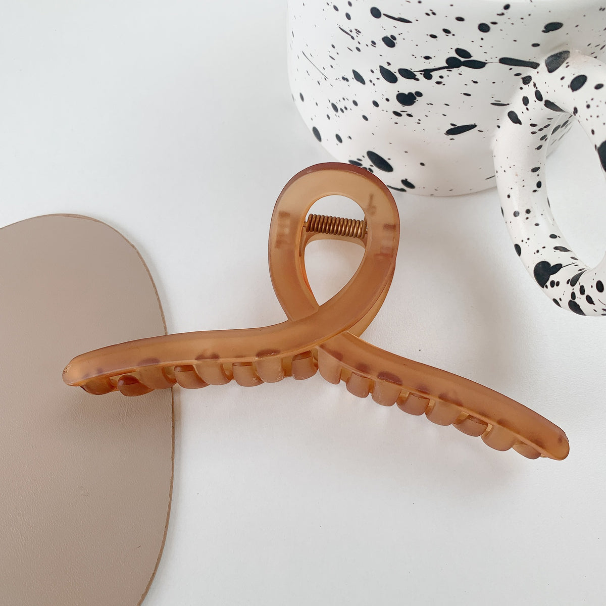Morandi matte hairpin matte texture large hair claw