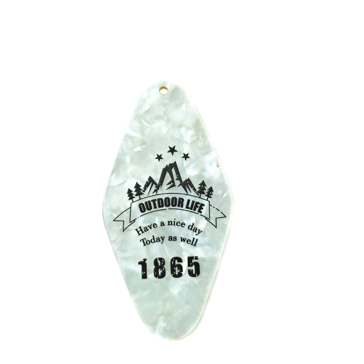 creative acrylic keychain diamond nameplate logo acetic acid DIY accessories