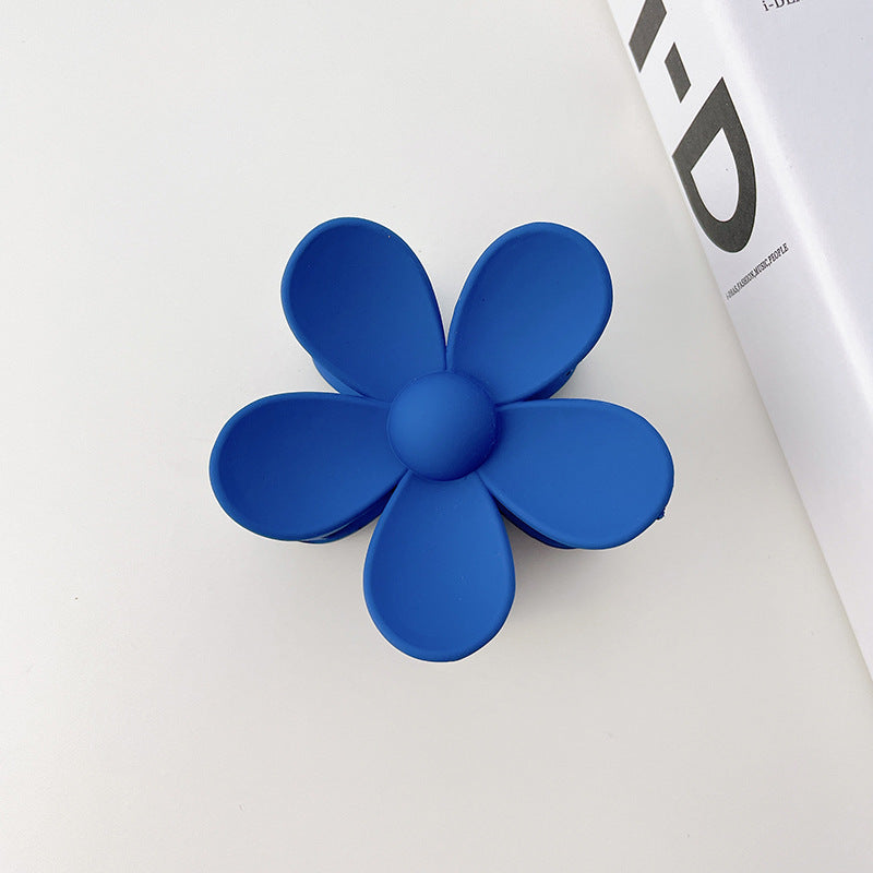 autumn and winter new hair claw resin material solid color clip back head plate hairpin dating