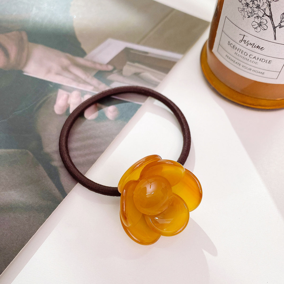 Three-dimensional Camellia hair clip