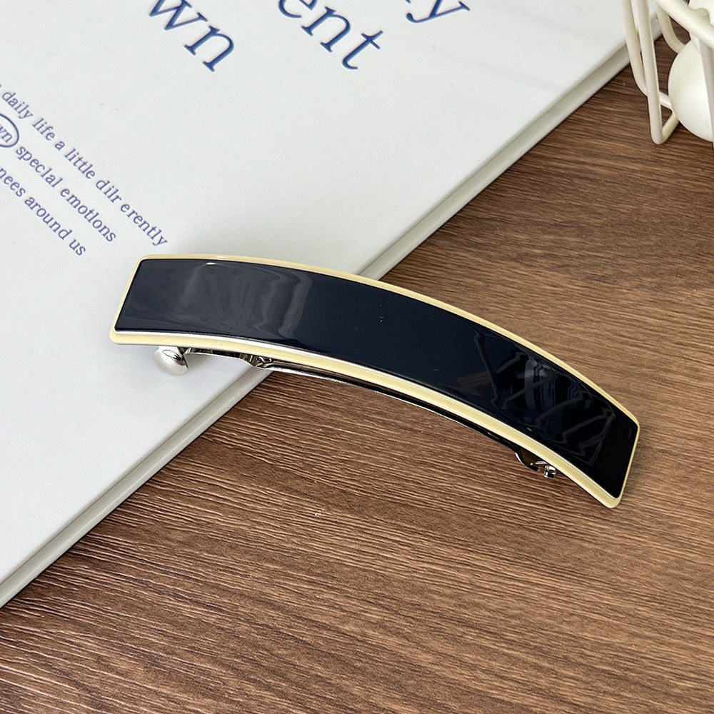 Cross-border new curved hairpin, high-end light luxury ponytail hair clip