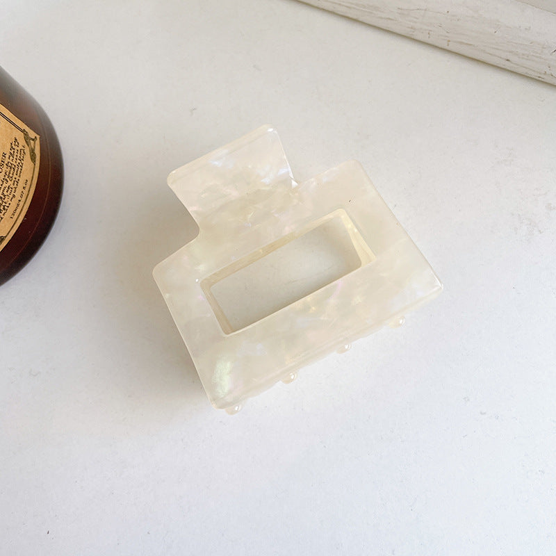 Small square hair claw