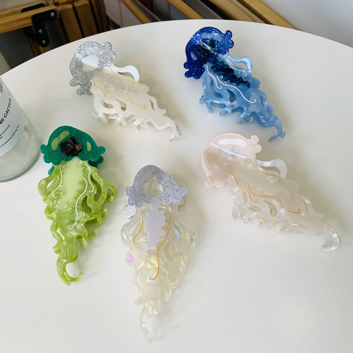 ocean jellyfish hair claw