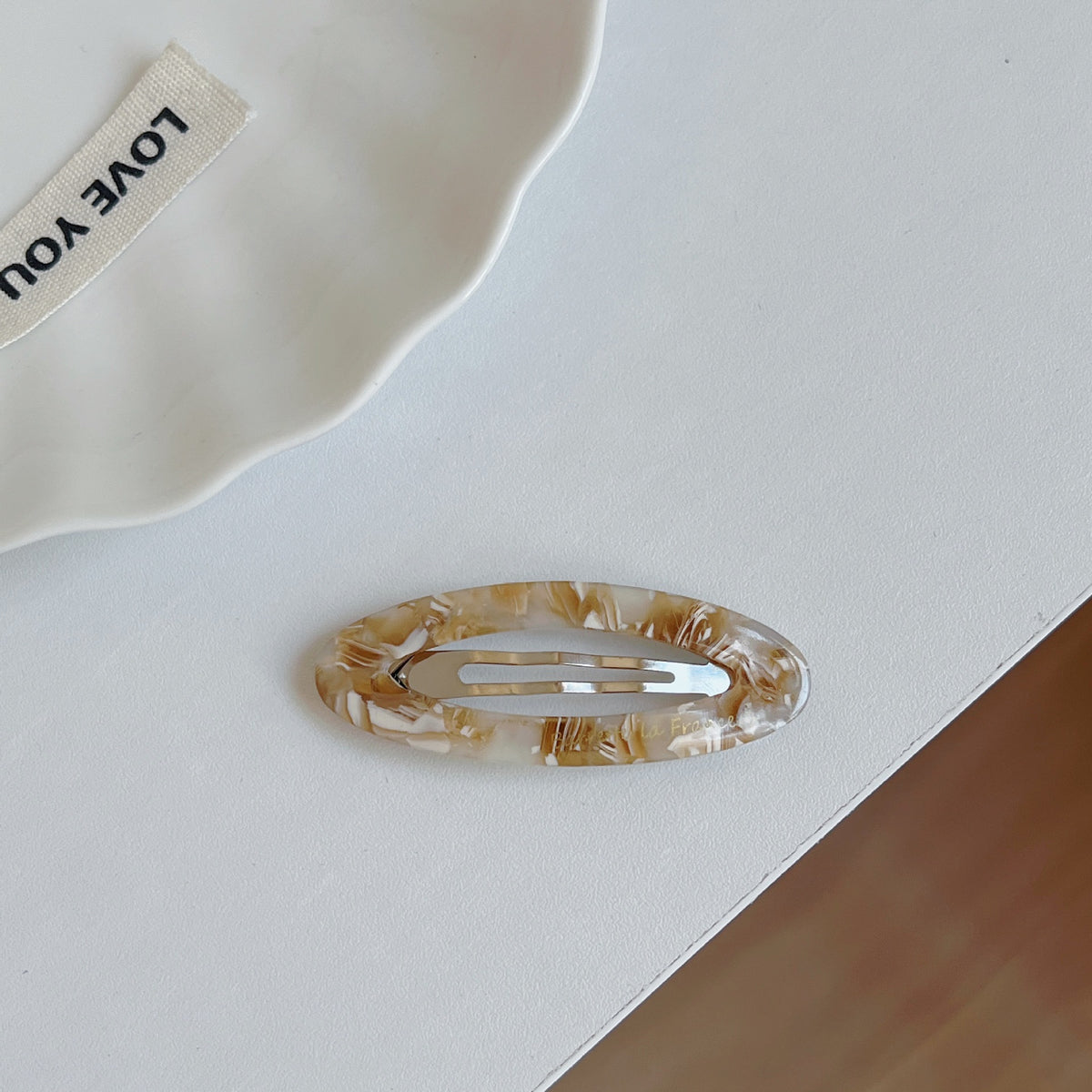 summer color oval hairpin female dopamine sweet girl bangs BB Hair clip