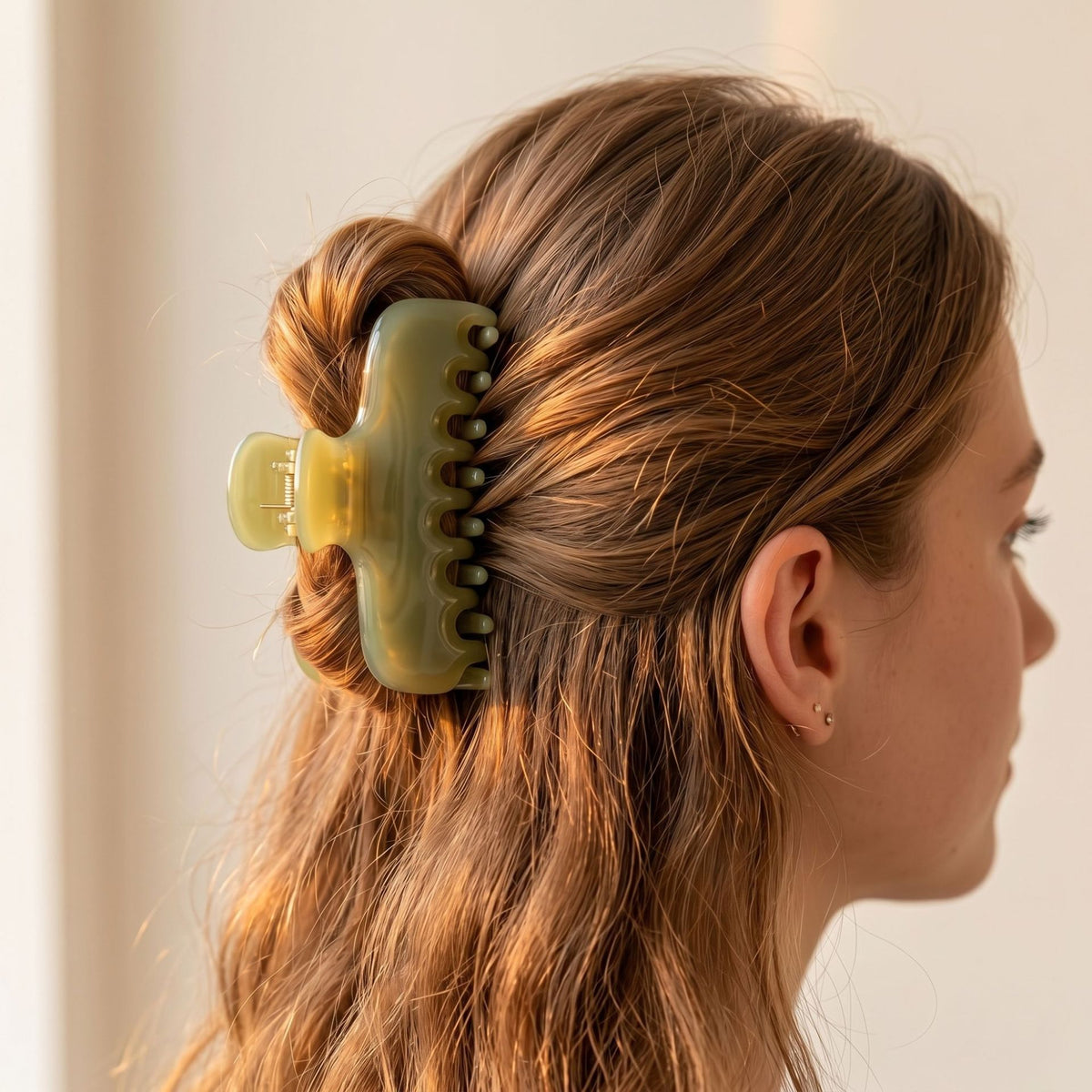 Duowei cute simple acetic acid grab clip jelly shark clip disc hair bangs clip high-end Korean hairpin hair accessories woman