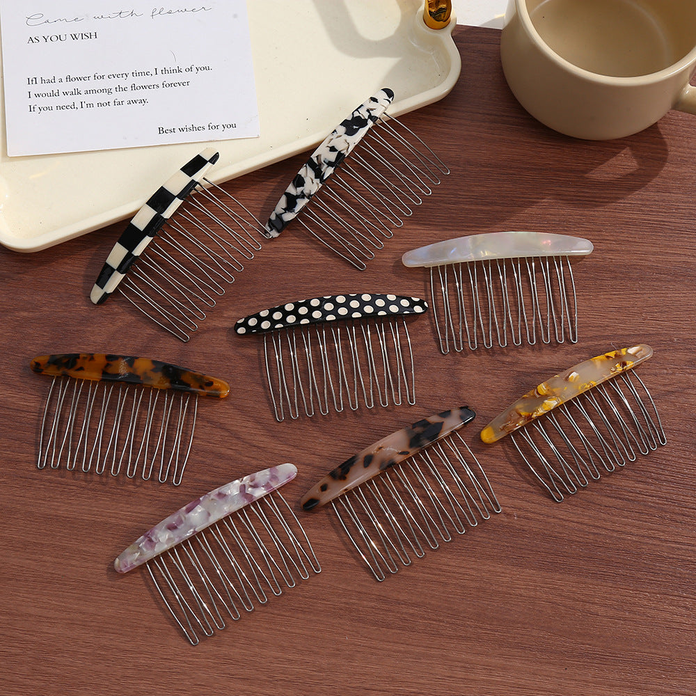Hairpin Female disc hair plug comb hairpin